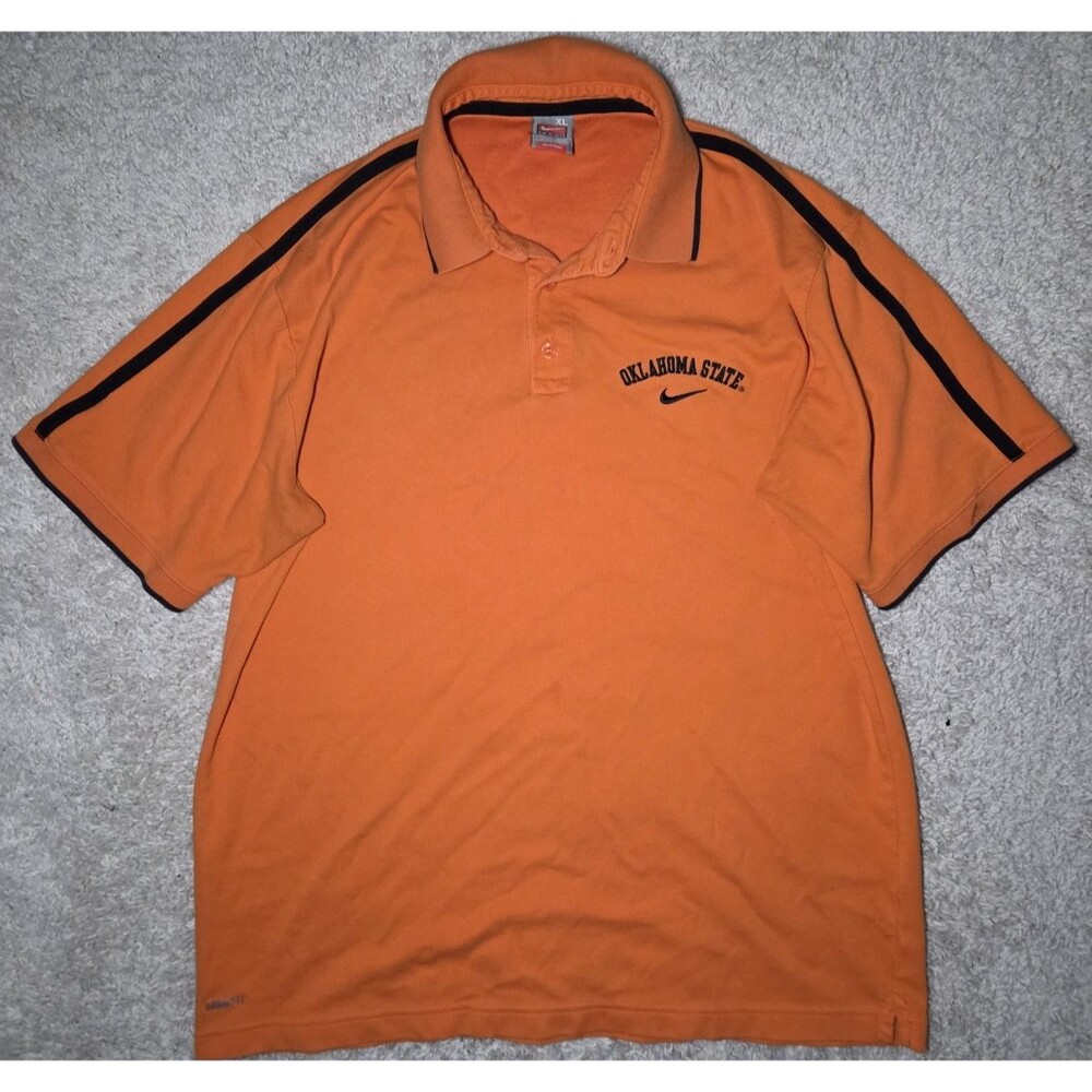 OSU Nike Polo Oklahoma State University VTG Orange XL
